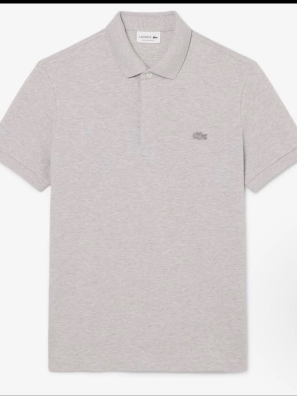 Lacoste Paris Stretch Piqué Polo Men’s MD / Grey Chine PH5522-51